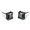 Small Black Punk Stud Earrings For Women Men Boy 2020 New Fashion Zircon Geometry Stainless Steel Jewelry Accessories Earrings