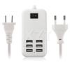 USB Socket Hub 6 Port Charger Power Adapter Splitter Desktop EU US Plug Slots USB Outlet Charging Extension with Switch 30w 5v