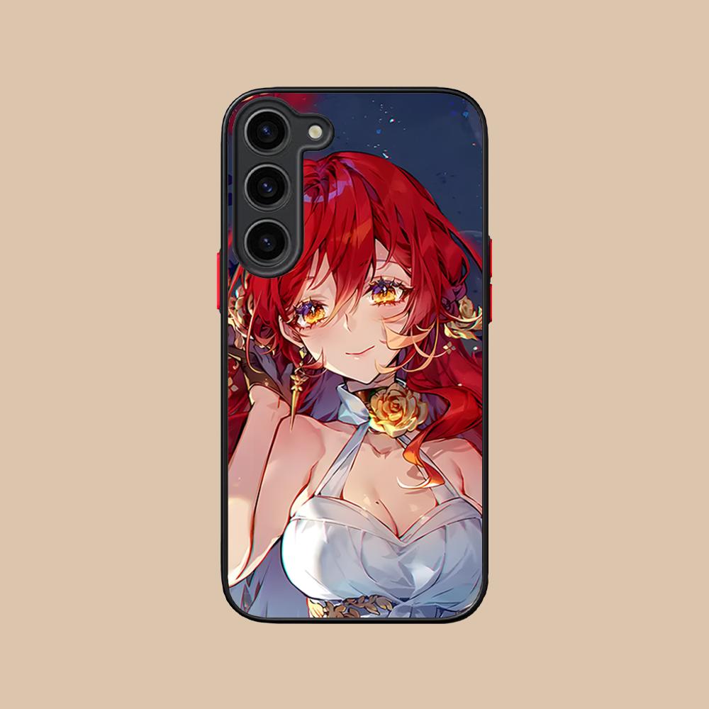 

HSR Himeko Silicone Mobile Phone Case for Samsung Galaxy S26 S25 S24 S23 S22 S21 Plus FE Ultra Colorful Cover Galaxy S24