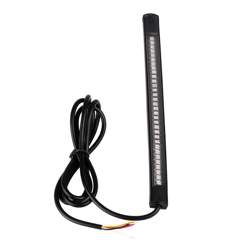 48 LED Universal Flexible Motorcycle Light Strip Tail Brake Stop Light Turn Signal Light