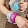 Resin Smudging Women Wide Bracelet Star Mermaid Tail Deocr Retro Hand Ring Decoration