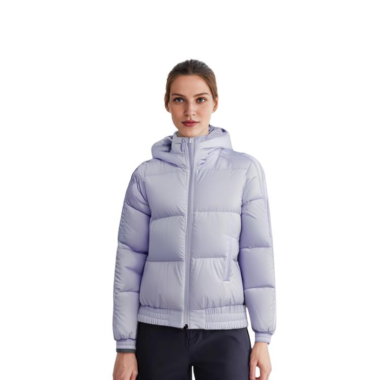 Adidas Neo Outdoor Warm Windproof Casual Sports Down Jacket Winter Women Jacket Purple GJ8825