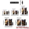 2pcs   2D FLAT PRINTING Curtains (Without Rod) Lakeside Retreat(1) Chic Curtain Fabric Versatile Fabric Curtains Home Decor for