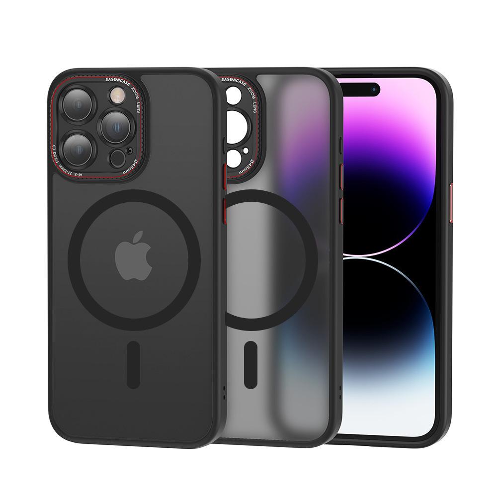 Applicable To Apple 16promax Metal Lens Ring Mobile Phone Case IPhone 14Pro Skin Scrub Protective Case 13