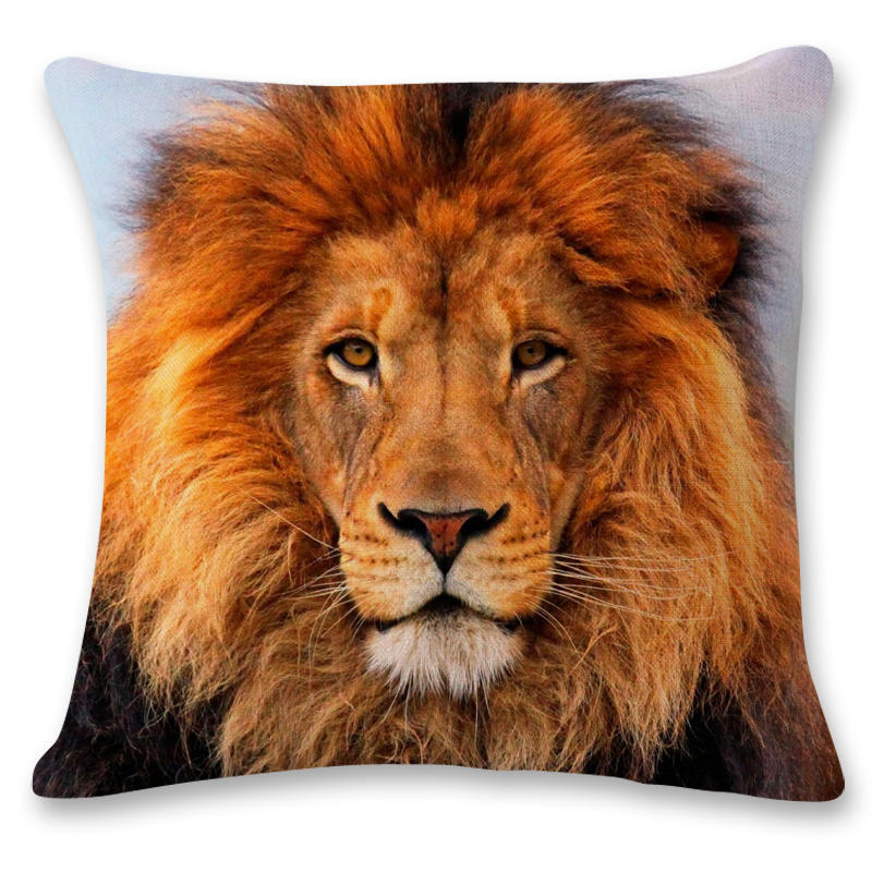 Square Home Decor Pillowcase Cute Wildlife Sofa Waist Pillow  Cushion Cover