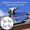 Aluminium Standing Seam Clamps Portable Accessory for Fixing Solar Structures On Folded Sheet Metal Roofs 4Pieces