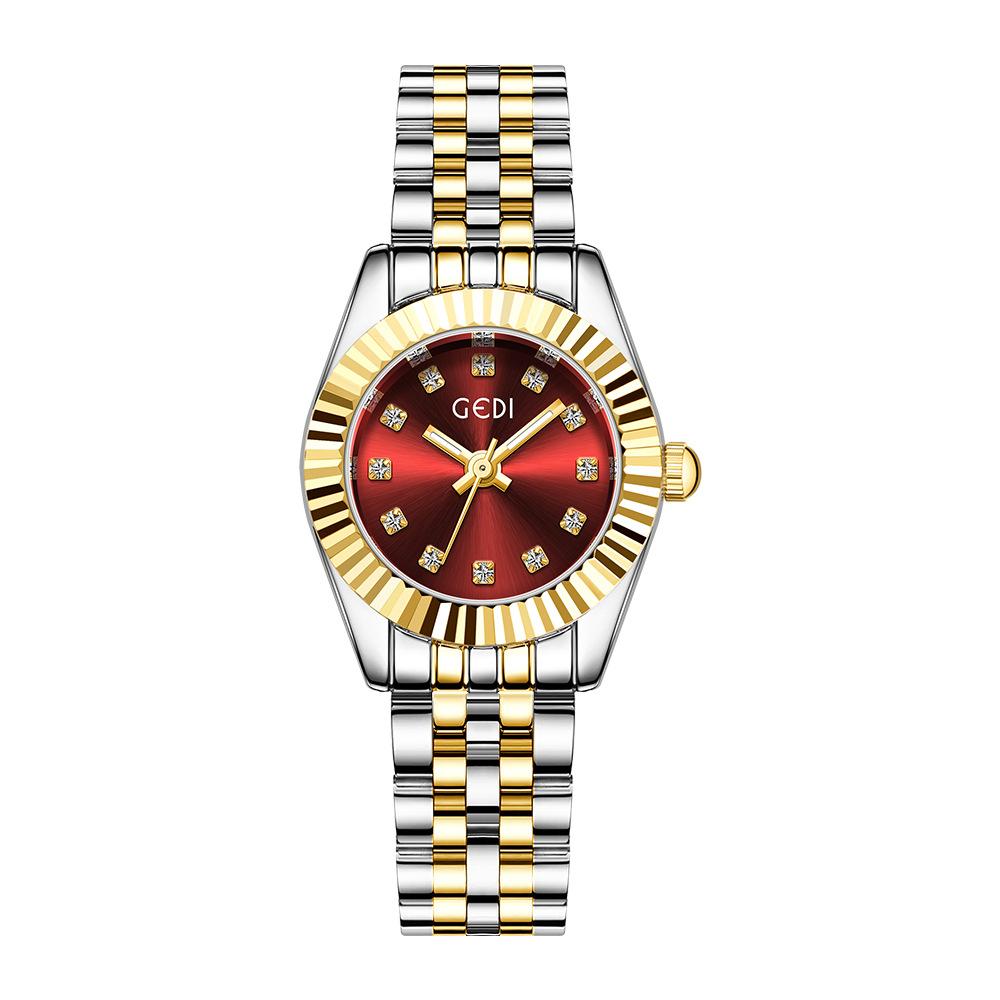 Premium Log Type Women'S Watch Light Luxury Niche Calendar Luminous Waterproof Watch Women'S Business Quartz Watch
