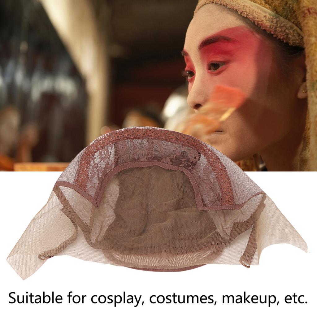 Wig Net Hairnet Lace Nylon Mesh U Part Adjustable Breathable Dark Brown for Performance
