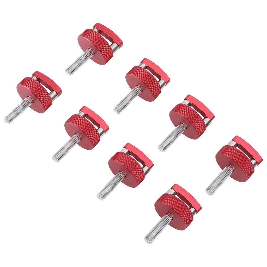 Quick Relse Thumb Screw Aluminium Alloy Red Hard Top Quick Removal Fastener Thumb Screws with Integrated D