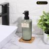 Segbeauty 350ml Olive Green Glass Liquid Hand Soap Dispenser, Refillable Shampoo Bottle, Stylish and Cute for Dishwashing Detergent, Hand Soap,
