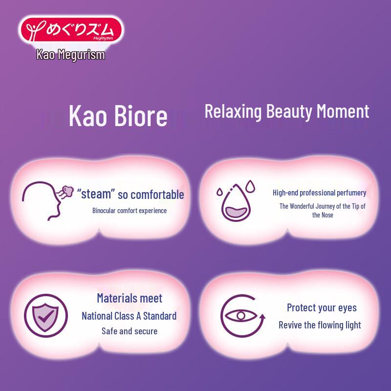 KAO MegRhythm Dampf-Augenmaske