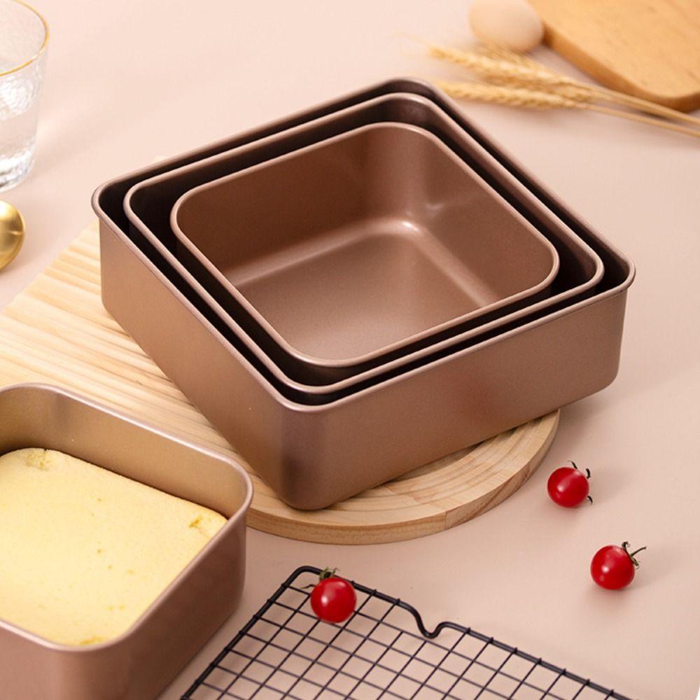 Non-Stick Cake Mold Deepen Baking Tray Multifunctional Square Bread Baking Pan  Kitchen