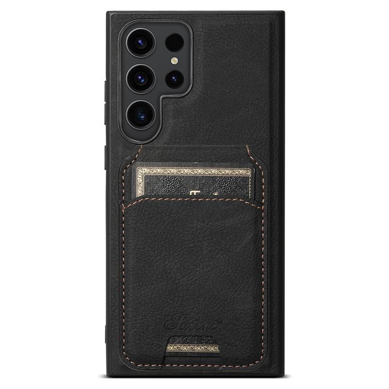 EUCAGR Wallet Phone Case Card Holder Leather Magnetic Cover For Samsung Galaxy S26 Ultra S25 S24 S23 S22 Plus Ultra Note 20Ultra