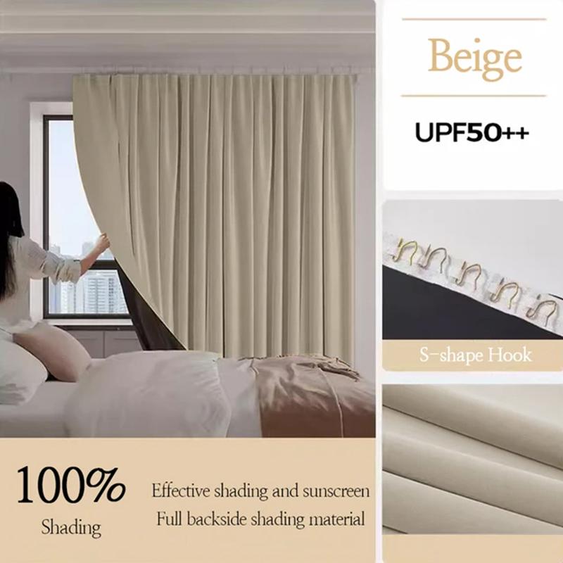 

Штори щільного покриття для спальні з гачком, балкон, захист від сонця, вітальня, перегородка для конфіденційності W150cm X H250cm