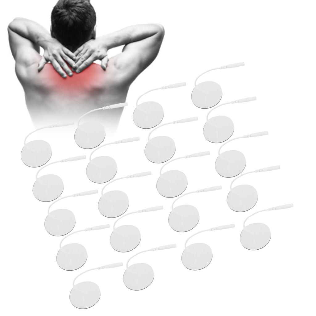 20 Stück / Beutel 3,5 cm Durchmesser TENS Elektrodenpads für TENS Massagegerät Physiotherapiegerät