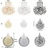 PVC Islamic Wall Art Sticker Wall Art Carved Wallpaper Creative Muslim Logo stickers  Background