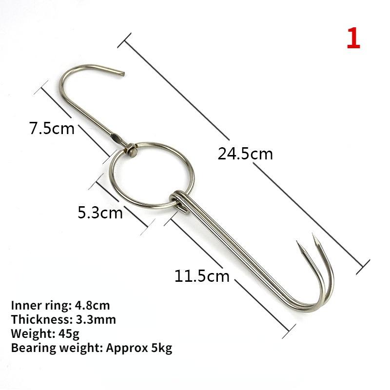 Stainless Steel Beef Meat Clasps Duck Goose Turkey Hooks Roast Duck Bacon Hook BBQ Storage Hanger Bread Hook Tools Accessories