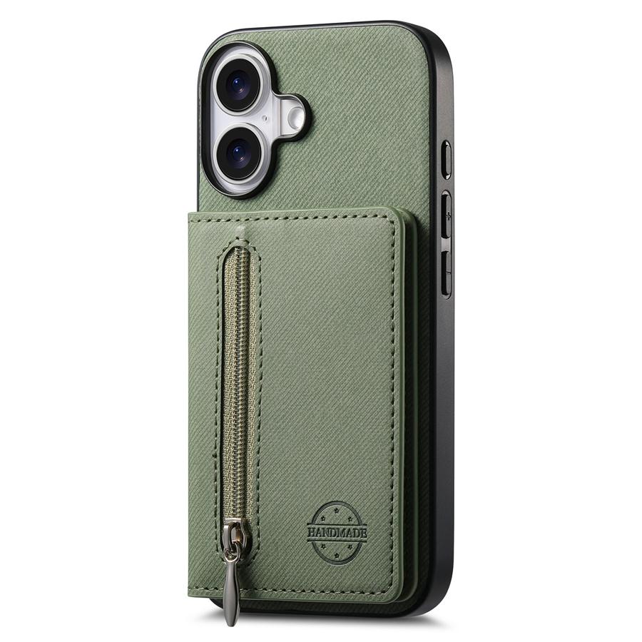 RFID-blokkerende magnetisk telefonveske med kortspor for Samsung S25 Ultra S24 Plus S23 Ultra S22 A13 A14 A15 A16 A56 Cowboy Texture lommebokveske med glidelås