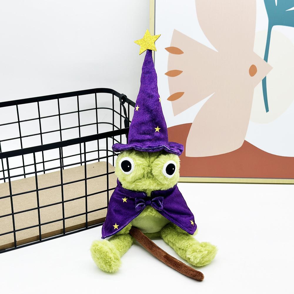 Moonlight Frog Manor Wizard Plush Toy Pp Cotton Filling For Playroom And Gift