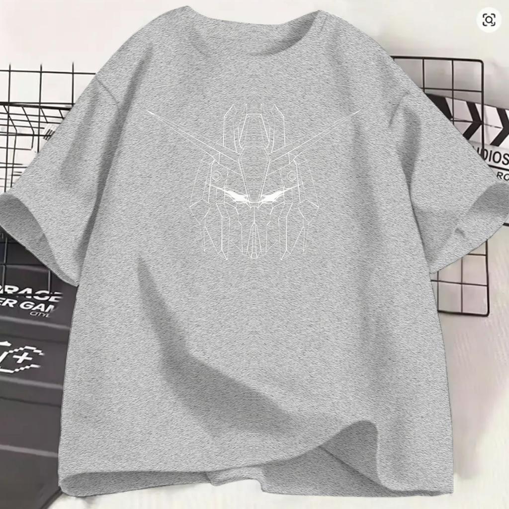 Gundam T Shirt Summer Trending TShirts Male Cotton Comfortable Oversize Clothes ShortSleeve Y2k Funny Tshirt