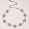 Spring New Heavy Industry Thick Thick Chain Turquoise Western Style Women's High-end Waist Chain Metal Ethnic Style Belt