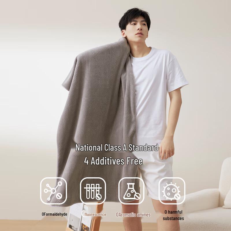 Sanli 7A Antibacterial Quick-Dry Coral Fleece Bath Towel