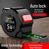 5m Wear-Resistant Steel Tape Measure: Thickened, Hardened, Drop-Proof, Mini Retractable with Automatic Locking, 10m Ruler Included.