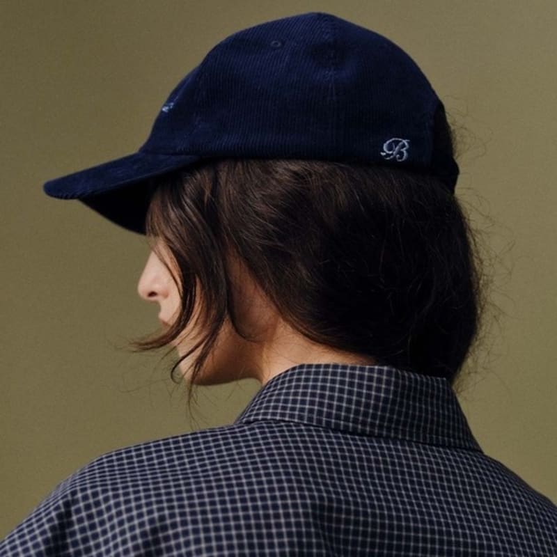 BAIE OUD Corduroy Horse Riding Club Ball Cap_navy