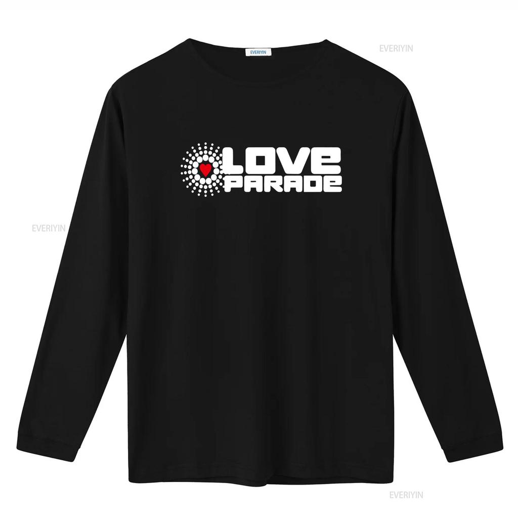 Love Parade Berlin T Shirt Electronic Dance Music Festival Print Vintage Washed Unisex Slightly Stretched Versatile Streetwear