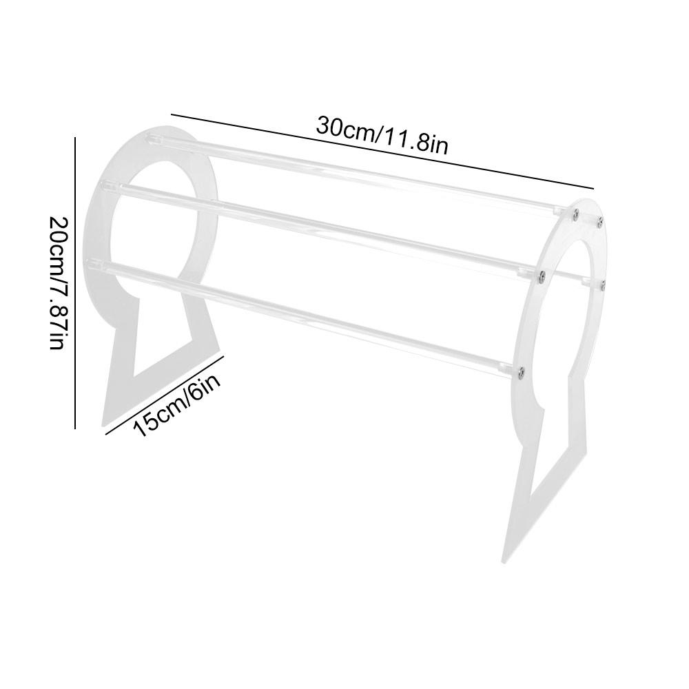 Detachable Acrylic Headband Holder Multifunctional Jewelry Display Stand Home Organization