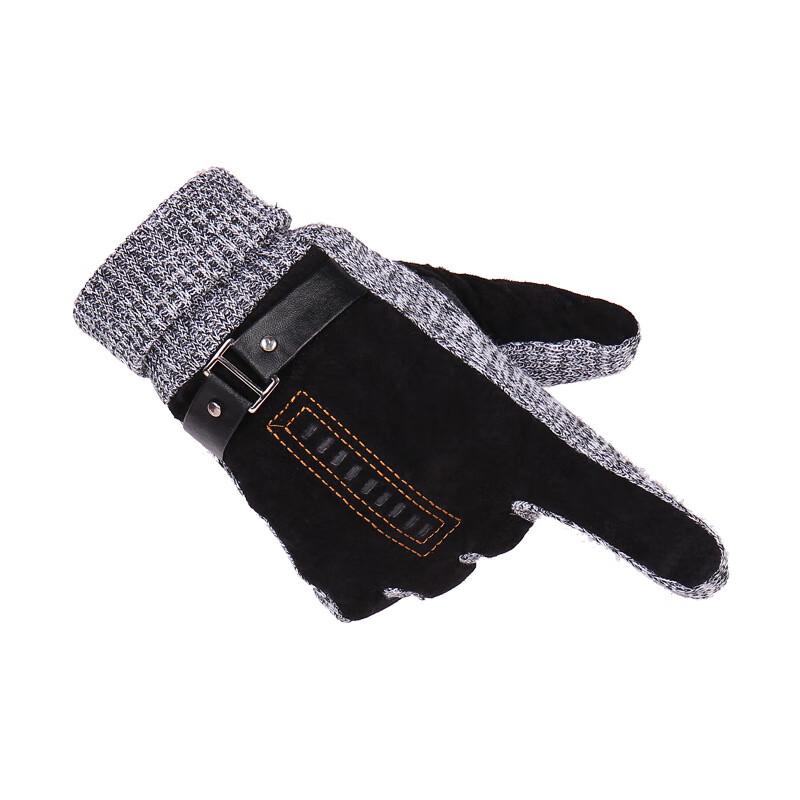 Maihan Men's Pigskin Thermal Touchscreen Gloves
