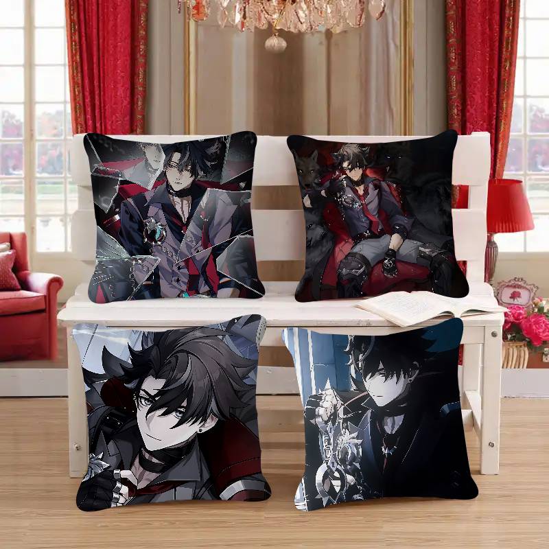 GAME Characters-Wriothesley Pillow Cover Sofa Cushion Cover Home Room Decoration Children Gift