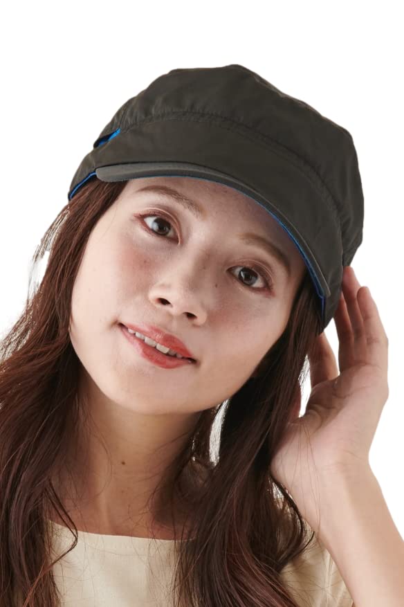 Work Water UV Sun Size Black [valeria] Cap, Hat, Women's, Repellent, Protection, Outdoor, Golf, Deep, Protection, Cap, Camping, Trekking, Fashionable,