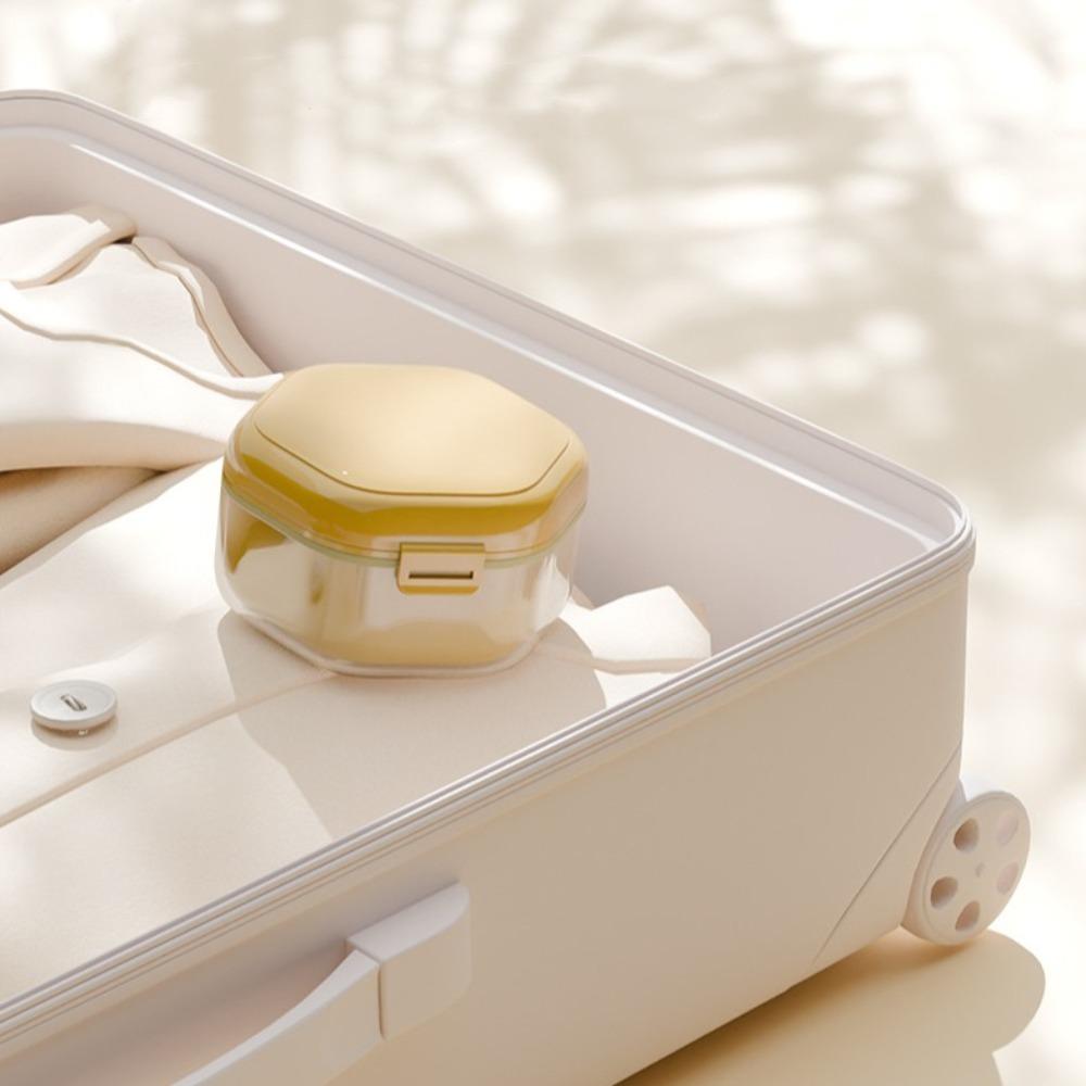 Denture Cleaning Orthodontic Retainer Case Invisible Denture Cleaner Box Teeth Brace