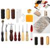 Leather Crafting Package Hand Stitching Tools Bag Leather Supplies