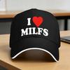 Ich liebe MILFS Lässige Baseballkappe Tennis Skate Trucker-Kappe Frühling Sonnenschutz Unisex Damen Trendige Baseballkappen