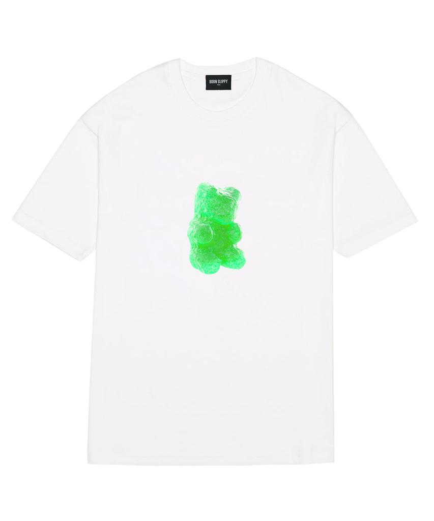 Bonseullipi Gummy Bear(Green) T-Shirt (White)