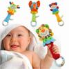 Babyfans Plush Animal Shaker With Colorful Beads Perfect For Sensory Development, Hand-eye Coordination, And Interactive Play