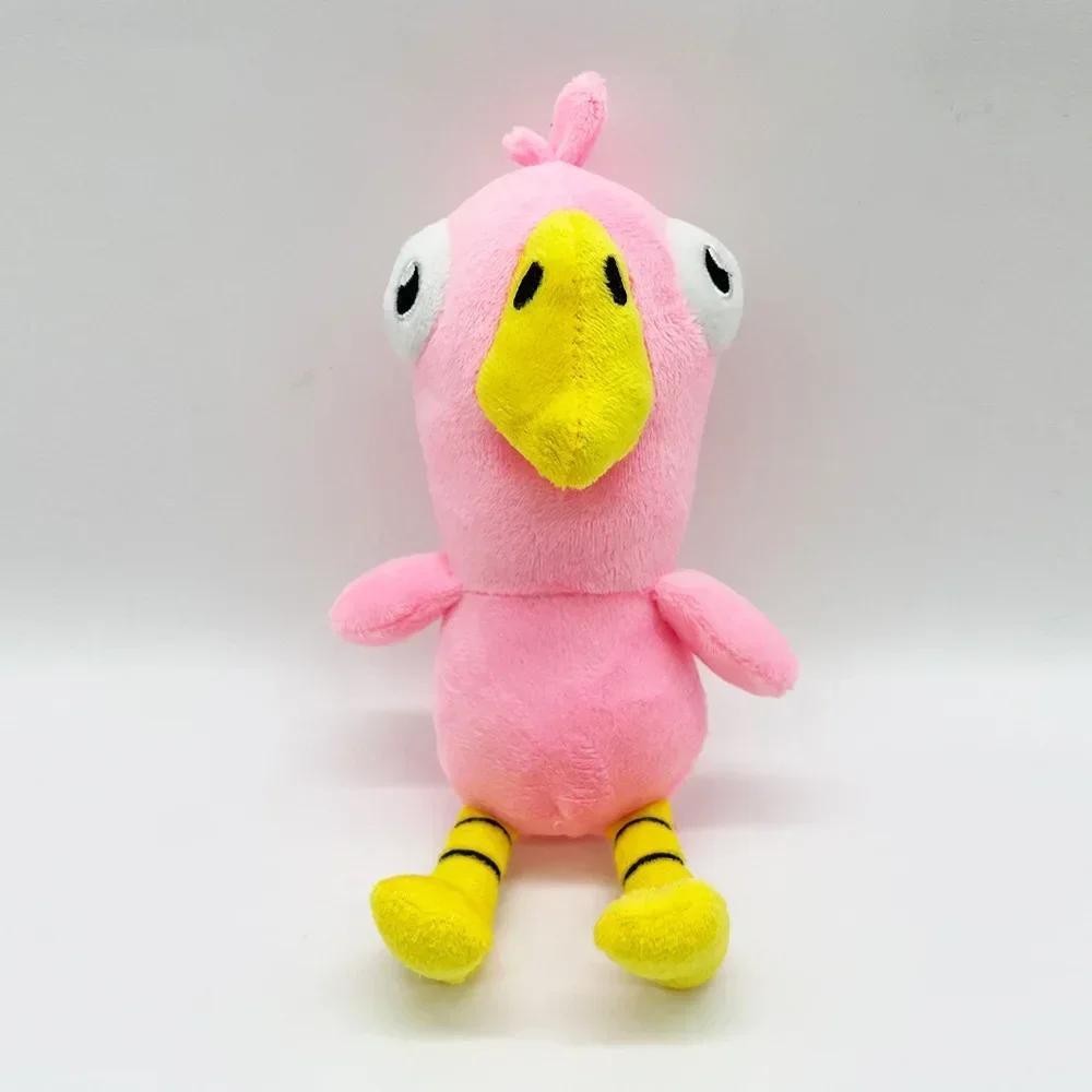 

Goose Goose Duck Plush Toy Soft Kawaii Cartoon White Goose Plushie Anime Game Stuffed Dolls Kids Peluches Birthday Gift 25cm розовый