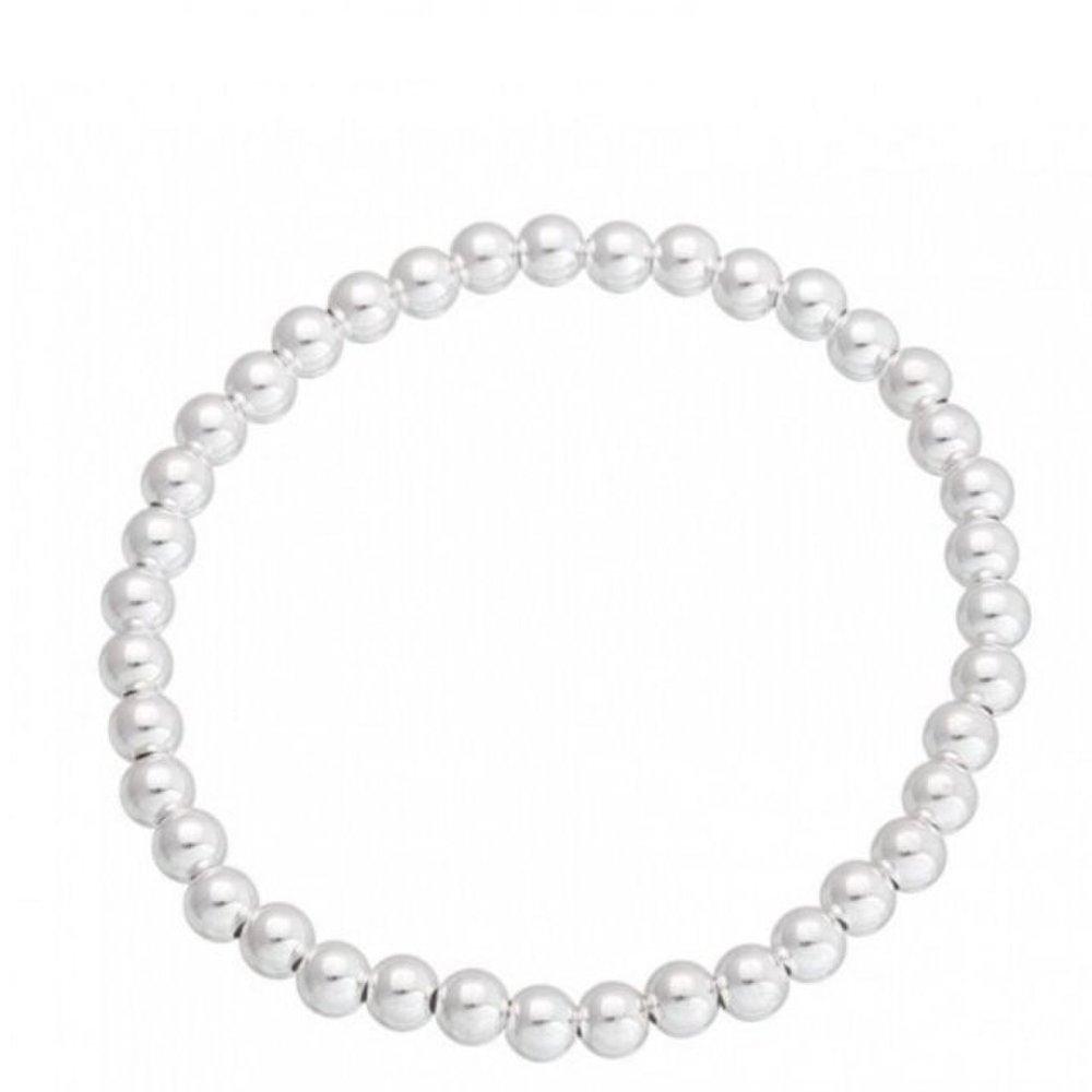 (Made in Korea) Classic Buddhist Silver Bracelet (We0A1F0)