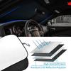 Foldable Windshield Sun Shade for Dodge Charger 2011-2024 Front Window Shades Protector Chevy Tahoe Sun Shade Auto Accessories