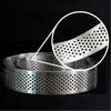 Stainless steel mousse ring mold circular tower ring with holes French oval cake cheese DIY baking tool