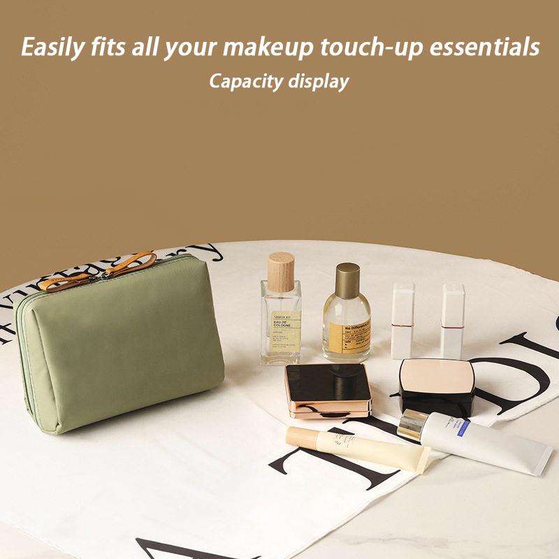 2026 Damen Kosmetiktasche Unifarbene Koreanischer Stil Make-up Tasche Beutel Kulturtasche Wasserdichte Make-up Organizer Etui Tasche
