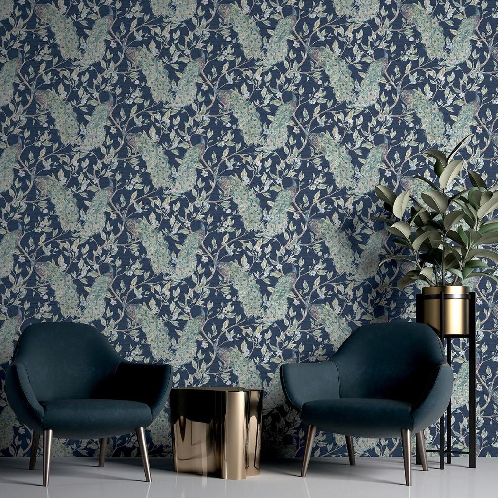 World Of Wallpaper Keeka Peacock Wallpaper