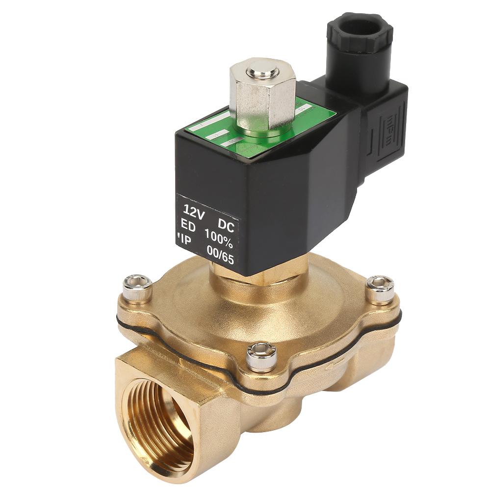 Fluid Controller G1  Electric Solenoid Valve DN25 NC Brass Electromagnetic Valve(DC 12V)