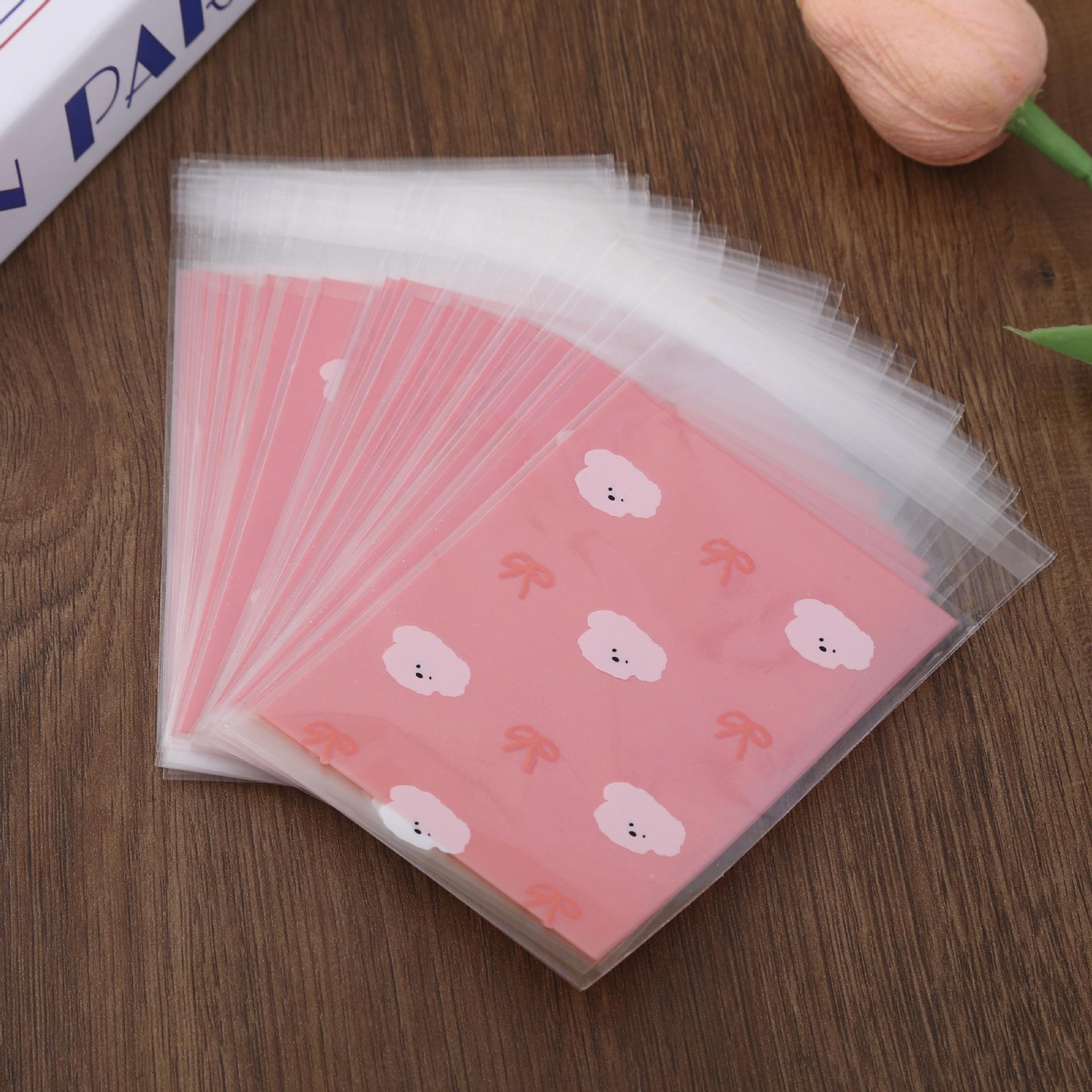 

50 шт. Прозрачный самоклеящийся пакет с милым питомцем Idol 3-дюймовая фотокарточка DIY Декор Упаковка Карманный подарочный пакет Kawaii