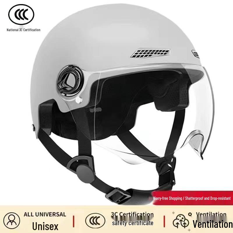 

3C Certified Winter Electric Vehicle Helmet for Men & Women - Windproof & Warm Motorcycle Safety Helmet