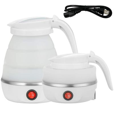 Foldable Electric Travel Kettle - Portable and Convenient Silicone Collapsible Water Boiler and Tea Pot for Camping
