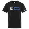 2026 Meyer Sound Logo Stampato Nuova Estate Unisex Manica Corta Colore Unito Casual Trendy Traspirante Ampia Girocollo Maglietta