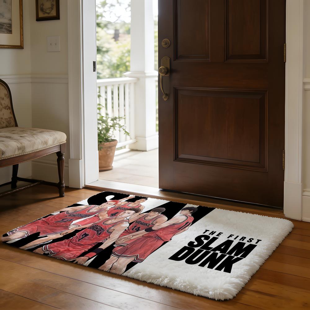 Classic Anime THE FIRST SLAM DUNKS Floor Mat Soft Flannel Absorbent Mat Non-Slip Rug Home Bedroom Bathroom